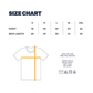 CampLife Gear Shop T-shirt Size Chart